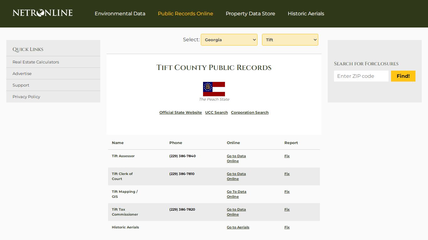 Tift County Public Records - NETROnline.com