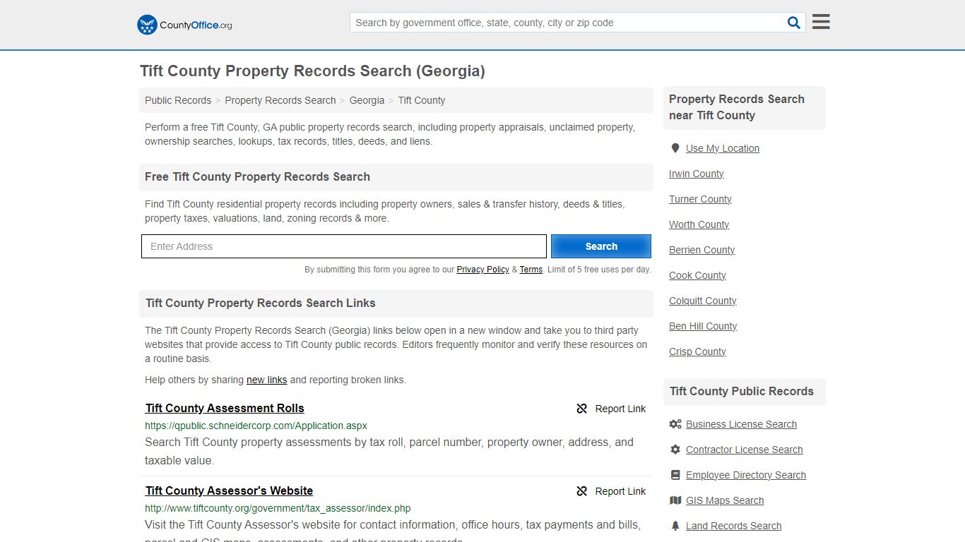 Tift County Property Records Search (Georgia) - County Office